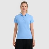 Dámske slim polo tričko - tmavomodré · záber 3