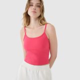 Dámsky slim crop-top - ružový · záber 2