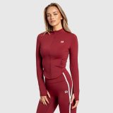 Dámska športová bunda na zips Iron Aesthetics Define, bordová · záber 1