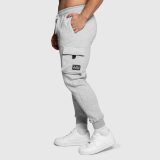 Pánske tepláky Iron Aesthetics Cargo Joggers, sivé · záber 4