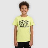 T-shirt regular s potlačou chlapčenský - žltý · záber 1