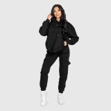 Dámska oversize súprava Iron Aesthetics Cargo, čierna · záber 3