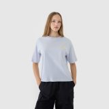 Dámske oversize tričko s potlačou - modré · záber 3