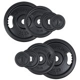 Sada 2x4ks olympijských kotúčov inSPORTline Castblack 2x 2-20 KG · záber 1