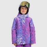 Snowboardová bunda membrána 8000 dievčenská - multicolor · záber 1