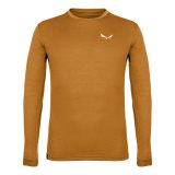 Salewa Puez Melange Dry Tee M - Veľkosť: S | Farba: Hnedá, Zlatá · záber 1