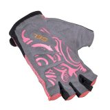 Dámske cyklo rukavice W-TEC Atamac - Veľkosť: XS | Farba: Lososová · záber 2
