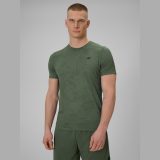 Pánske regular rýchloschnúce tréningové tričko - khaki · záber 3