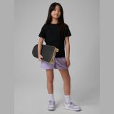 T-shirt regular hladký dievčenský - čierny · záber 2
