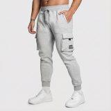 Pánske tepláky Iron Aesthetics Cargo Joggers, sivé · záber 1