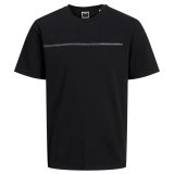 JACK AND JONES Jack & Jones Fusion Full Branding Tee - Veľkosť: M | Farba: Čierna · záber 1