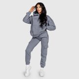 Dámska oversize súprava Iron Aesthetics Cargo, sivá · záber 2