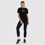 T-shirt s potlačou dámsky - čierny · záber 2