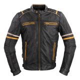 Pánska kožená moto bunda W-TEC Traction - Veľkosť: 3XL | Farba: Čierna · záber 1