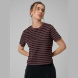 T-shirt regular hladký dámsky - hnedý · záber 1