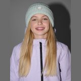 Dievčenská beanie čiapka - tyrkysová · záber 2