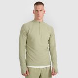 Bežecká mikina regular rýchloschnúca pánska - olivová/khaki · záber 1