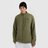 Pánsky regular fleece so stojačikom - khaki · záber 1