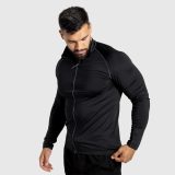 Mikina na zips Iron Aesthetics Stride, čierna · záber 2