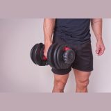 Sada 2ks nastaviteľných jednoručných činiek 2,5-24kg · záber 2