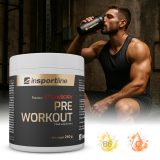 Výživový doplnok inSPORTline Pre Workout 240g Príchuť jahoda · záber 1