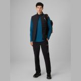 Trekkingové rýchloschnúce merino longsleeve pánske - tyrkysové · záber 2