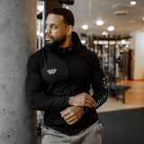 Pánska SlimFit mikina Beyond the Future, čierna · záber 1