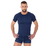 Brubeck Active Wool s krátkym rukávom Navy Blue - M · záber 1