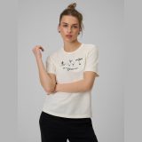 T-shirt regular s potlačou dámsky - béžový · záber 1