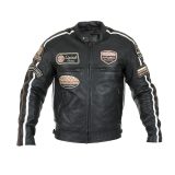 Pánska kožená moto bunda W-TEC Sheawen Black - Veľkosť: XXL | Farba: Čierna · záber 1