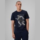 T-shirt regular s potlačou pánsky - modrý · záber 11