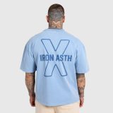 Pánske tričko Iron Aesthetics X Washed, modré · záber 4