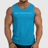 Pánske funkčné tielko Iron Aesthetics Sporty, aqua modré · záber 1