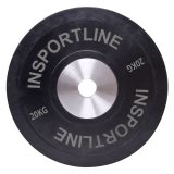 Gumový kotúč inSPORTline Bumper Plate 20 kg 50 mm · záber 1