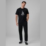 T-shirt relaxed s potlačou pánsky - čierny · záber 4