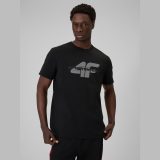 T-shirt regular s potlačou pánsky - čierny · záber 5