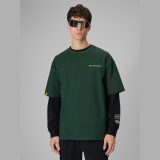T-shirt loose s potlačou pánsky - zelený · záber 1