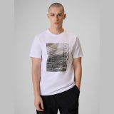 T-shirt regular s potlačou pánsky - biely · záber 1