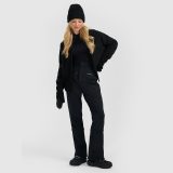 Dámsky fleece so stojačikom oversize - čierny · záber 2