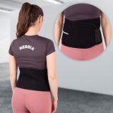 Neoprénový pás inSPORTline Waistpire s vreckom - Veľkosť: L | Farba: Čierna · záber 1