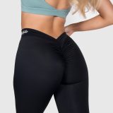 Dámske legíny Iron Aesthetics Scrunch, čierne · záber 5