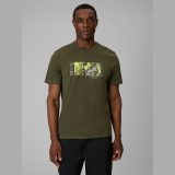 T-shirt regular s potlačou pánsky - khaki · záber 3
