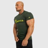 Pánske fitness tričko Iron Aesthetics Be Stronger, zelené · záber 5