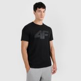 T-shirt regular s potlačou pánsky - čierny · záber 3
