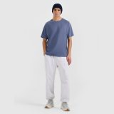 Pánske oversize hladké tričko - tmavomodré · záber 2
