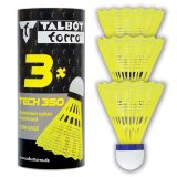 Bedmintonové loptičky TALBOT TORRO Tech 350 Medium 3 ks - žlté · záber 1
