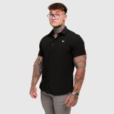 Strečová košeľa Iron Aesthetics Short Slim Stretch, čierna · záber 5