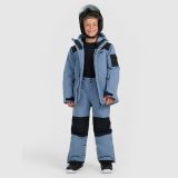 Chlapčenské snowboardové nohavice membrána 10000 - tmavomodré · záber 1