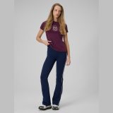 T-shirt slim s potlačou dámsky - červený · záber 2