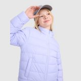 Dievčenská zatepľovacia bunda so syntetickou výplňou - fialová · záber 2